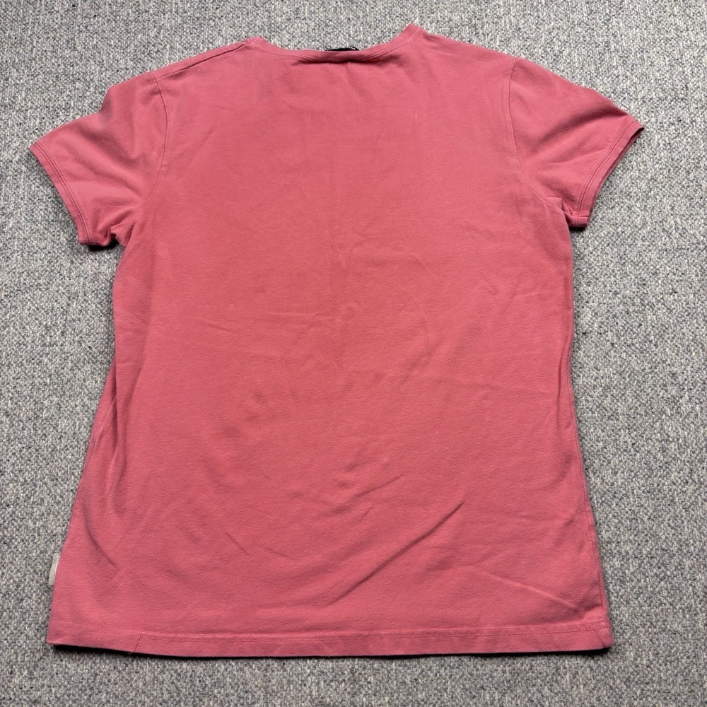 Woolrich Tee Women Size Large Pink Top Casual Comfort Stretch Cotton - Picture 7 of 7